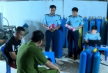 Vĩnh Phúc xử phạt cơ sở sang chiết 342 bình khí cười trái phép