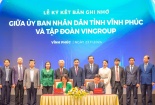 Tỉnh Vĩnh Phúc và Tập đoàn Vingroup ký kết thỏa thuận hợp tác toàn diện về chuyển đổi xanh