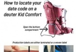 Thu hồi khẩn cấp địu trẻ Deuter Kid Comfort vì nguy cơ gãy chân chống, trẻ có thể ngã