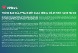 VPBank: Tài sản, giao dịch khách hàng được bảo mật nhiều lớp, không có khả năng lộ lọt