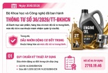 Dầu nhờn động cơ được xếp vào nhóm hàng hóa rủi ro trung bình