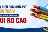 Dây điện bọc nhựa PVC đến 750 V là hàng hóa bắt buộc phải công bố hợp quy