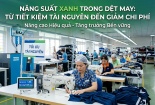 Năng suất xanh trong dệt may: Từ tiết kiệm tài nguyên đến giảm chi phí