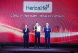 Herbalife Việt Nam nhận Giải thưởng Top 10 Công ty Thực phẩm Uy tín năm thứ sáu liên tiếp