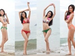 Mãn nhãn với hình ảnh 70 thí sinh Hoa hậu Hoàn vũ 2015 khoe dáng trên bãi biển