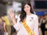 Hoa hậu Châu Á Huỳnh Tiên cuốn hút với váy hiệu trăm triệu ở sân bay 