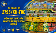 Kế hoạch số 2795/KH-TĐC: Động lực thúc đẩy phát triển thị trường nội địa