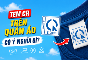 Một chiếc tem CR nhỏ kiểm soát những gì trên quần áo?