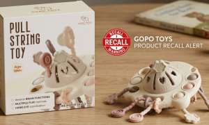 Thu hồi đồ chơi gặm nướu trẻ em do nguy cơ nghẹt thở, kém an toàn 