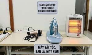 Máy sấy tóc, bàn là, máy sưởi: Cảnh báo nguy cơ từ thiết bị không rõ nguồn gốc