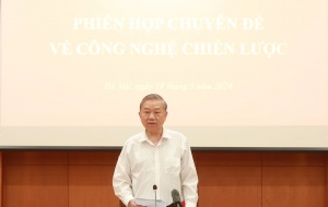 Kết luận của Tổng Bí thư Tô Lâm tại Phiên họp chuyên đề về công nghệ chiến lược của Ban Chỉ đạo Trung ương về phát triển khoa học, công nghệ, đổi mới sáng tạo và chuyển đổi số