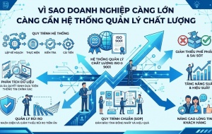 Vì sao doanh nghiệp càng lớn càng cần hệ thống quản lý chất lượng?