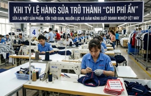 Khi tỷ lệ hàng sửa 'âm thầm' lấy đi năng suất của doanh nghiệp dệt may