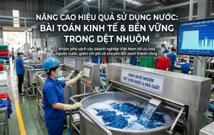 Tiết kiệm nước trong dệt nhuộm: Bài toán năng suất và chi phí