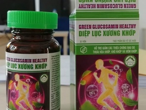 Diệp lục xương khớp Green Glucosamine Healthy quảng cáo sai công dụng, lừa dối người dùng?