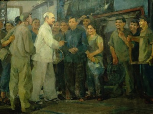 Bác vẫn cùng chúng cháu hành quân