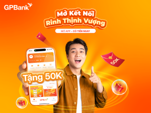 GPBank tung ưu đãi quét QR hoàn tiền 50.000 đồng, bắt nhịp làn sóng thanh toán số