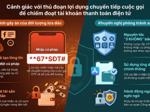 Cảnh báo chiêu lừa chuyển tiếp cuộc gọi: Nguy cơ mất tiền từ ví điện tử lan rộng