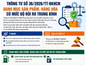 Mũ bảo hiểm, dầu nhờn, đèn LED... thuộc nhóm hàng hóa rủi ro trung bình