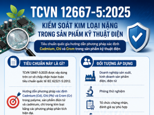 TCVN 12667-5:2025 về xác định các chất trong sản phẩm kỹ thuật điện