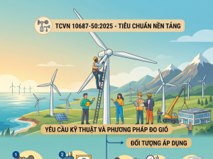 TCVN 10687-50:2025 về tính nhất quán, độ chính xác trong việc đo gió