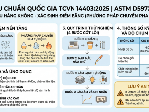TCVN 14403:2025 chuẩn hóa phương pháp xác định điểm băng nhiên liệu hàng không