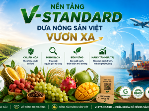 V-Standard: Mở rộng ứng dụng AI trong chứng nhận và truy xuất nguồn gốc nông sản