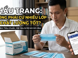 Khẩu trang: Không phải cứ nhiều lớp là chất lượng tốt?