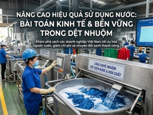 Tiết kiệm nước trong dệt nhuộm: Bài toán năng suất và chi phí