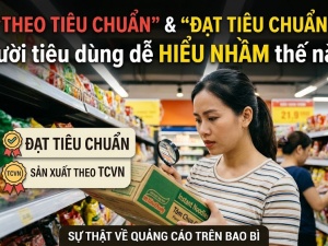 “Theo tiêu chuẩn” và “đạt tiêu chuẩn”: Người tiêu dùng dễ hiểu nhầm thế nào?
