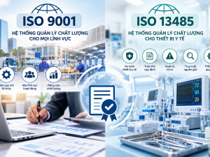 ISO 9001 và ISO 13485: Khác biệt trong quản lý chất lượng và an toàn thiết bị y tế
