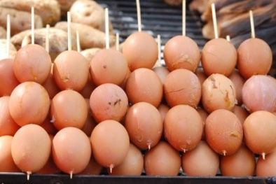Xuất hiện "trứng gà nướng Thái Lan" không rõ nguồn gốc