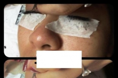 Rùng mình nối mi giả