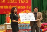Canon bàn giao trường học, thiết bị cho vùng khó khăn