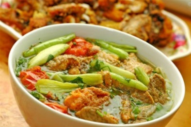 Cuối tuần đổi vị với bún cá rô đồng