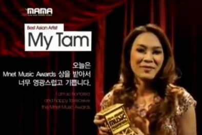 Mỹ Tâm giành giải Nghệ sĩ châu Á xuất sắc nhất MAMA
