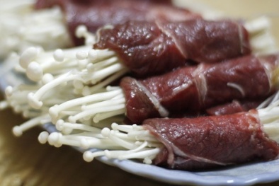 Ngon miệng với thịt bò cuốn kim châm