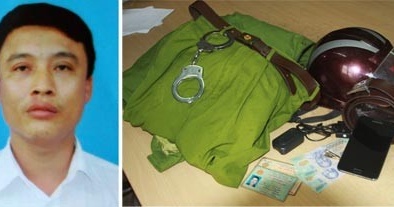 Cảnh sát hình sự "dởm" vào trụ sở công an "xin người"