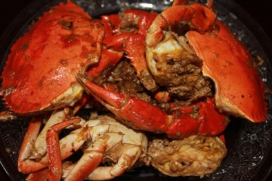 Ngất ngây với cua biển rang muối