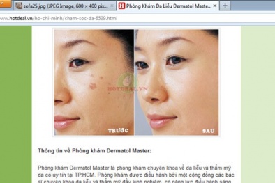 Phòng khám Dermatol Master thẩm mỹ bằng axit?