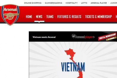 Trường Sa - Hoàng Sa không xuất hiện trong clip Arsenal