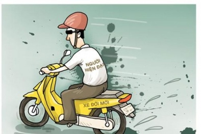 Trời mưa, thêm chắn bùn không đúng cách sẽ bị phạt