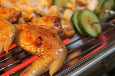 Lạ miệng với cánh gà rau củ nướng
