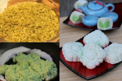 Khéo tay với bánh dẻo nhân cốm dừa