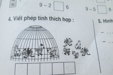 “Vỡ đầu” với Sách giáo khoa Toán lớp 1