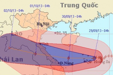 Thông tin cập nhật bão số 10: Miền trung thành tâm bão