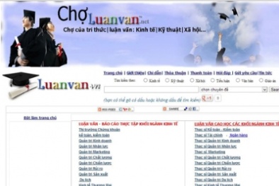Tôi đi 'chợ luận văn'