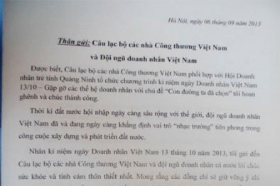 Bức thư cuối cùng của Đại tướng gửi doanh nhân Việt Nam