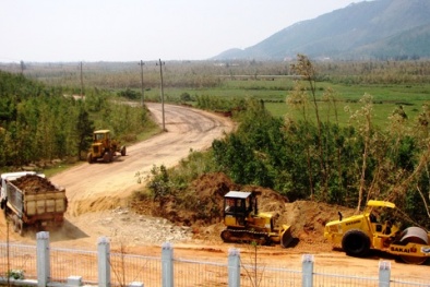 Hình ảnh con đường vào nơi an táng Đại tướng 
