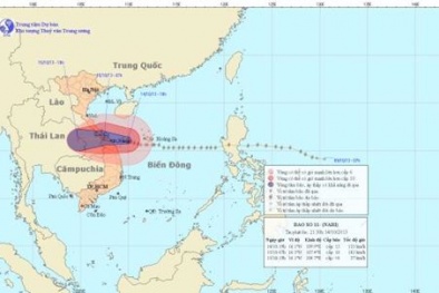 Cập nhật diễn biến bão số 11: Cảnh giác lũ lớn